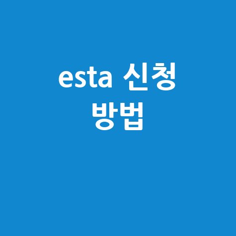 ESTA 신청 방법 미국 여행 필수 가이드